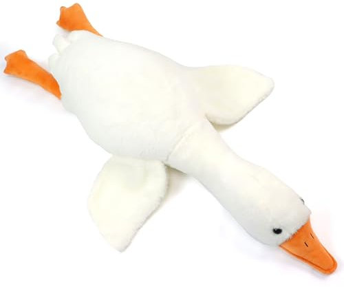 Waslary 50cm Kawaii Tier Plüsch Große Gans Kuscheltier Plüschtiere XXL Ente Umarmung Kissen Flauschig Weich Cute Adorable Geburtstag Weihnachts Geschenk für Kinder