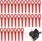 140 Stück Rasentrimmer Kunststoffmesser, Ersatzmesser Rasentrimmer Set, Rasentrimmer Ersatzklingen Rasentrimmer Zubehör für Kunststoffmesser Akku-Rasentrimmer