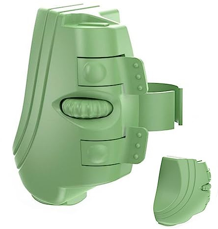 NOGRAX Handheld Mouse Wireless, 2.4G USB Gaming Mouse, Portable Drived Mouse, Rechargeable Pocket Ring Mouse, for Office Home Computer Laptop Tablet green