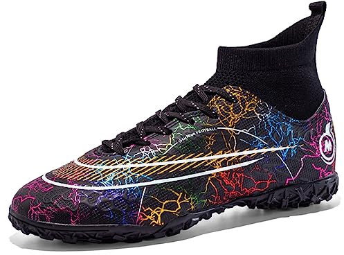 IFIKK Unisex Fußballschuhe Herren High Top Jugend Trainingsschuhe Professionelle Outdoor Fußballschuhe Herren Fußballschuhe (I1, Numeric_35)