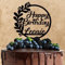 Wunschtext Cake Topper aus Acryl zum Geburtstag | Happy Birthday | personalisiert mit Wunschnamen | Kuchendeko Tortenstecker | schwarz | Kuchendekoration und Tortenschmuck 100% Made in Germany
