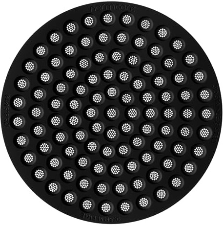 Normcore Tamis à palet de 58,5 mm, épaisseur 0,8 mm, grille de douche inférieure, filtre métallique réutilisable pour panier porte-filtre de 58 mm, épaisseur 0,8 mm, revêtement titane PVD, acier