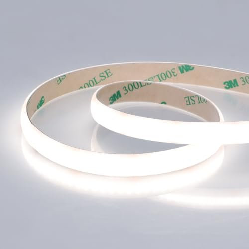 JOYLIT 24V Diffuses LED Streifen 5000K Weiss 5M IP65 Wasserdicht, CE UL PRO 280LEDs/M 9000LM Superhell Nicht Punktlos CRI 92+ 100W Dimmbar Band LED Für Kommerzielle, Zuhause (Nur LED Strip)