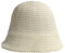 XYIYI Damen Beige Mesh gewebt Eimer Hut Häkeln Sonne Hut Sommer Strand Fischer Hüte
