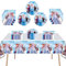 Ptydecta Vajilla Cumpleaños,Decoracion Cumpleaños Platos Cumpleaños Servilletas Mantel Adecuados para 20 Personas(I2)