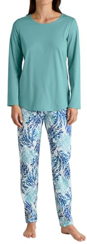 CALIDA Swiss Resort Pyjama, lang Damen, aus 100% Baumwolle