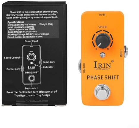 IRIN Guitar Effect Pedal Wah Distortion Overdrive Delay Reverb Compressor Pedal(Orange)