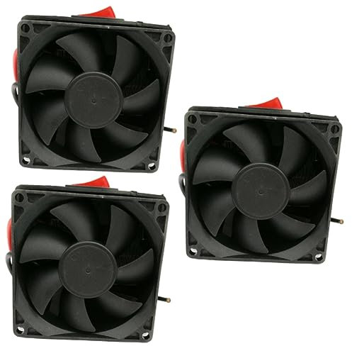 3 Pièces ventilateur de chauffage de voiture ventilateur froid rafraichisseur Souffleur d'air aérothermes de voiture dégivreur d'air chaud de e Black ULTECHNOVO