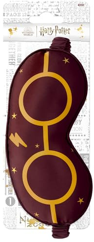 Harry Potter - Maschera da notte stile occhiali - protezione dalla luce - accessorio per dormire per bambini e adulti - ideale casa e viaggio - comoda e regolabile - ufficiale Harry Potter