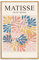 Zzudis Matisse Wandkunst, Boho-Kunstdruck, botanische Matisse-Kunstdrucke, abstrakte Kunstzeichnung, dänische Pastell-Raumdekoration, 30,5 x 40,6 cm, natürlich gerahmt