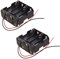 Plawee 2X Support/Boite/Boitier de Batterie Noir Pouvoir Contenir 8 Piles AA (12V en Tout)