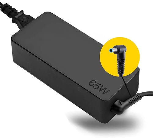 FusionTG 65W HP Laptop Charger Blue Pin, hewlett packard 19.5V Hp Pavilion Laptop Charger - supplies elitebook, probook, chromebook, x360, Envy 65w laptop charger