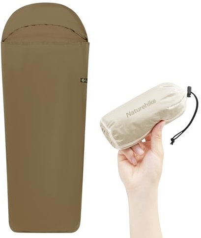 Naturehike Ultralight Hüttenschlafsack Schlafsack Liner - Bequem und tragbar 128g Reisedecke mit Small Pack Size Innenschlafsack - für Backpacking, Hostels, Hütten Camping