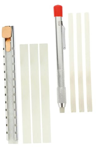 Housoutil Set mit Bleistiften Aus Natürlichem Speckstein Massiver Zimmermannsbleistift Bleistifthalter für Schweißkreide