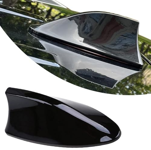 Haifischflossen-Antenne, dekorative Dachantenne für Kofferraum, SUV, 1 Stück (schwarz)
