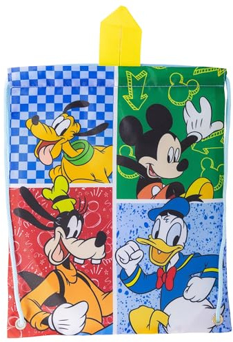 Stor Snack-Rucksack für Jungen und Mädchen, mit Kordelzug, Lunchtasche von Mickey