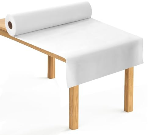 Tischdeckenrolle 1,18x25m, Weiß, Einweg Stoffähnlich, Flexibel Zuschneidbar, Platzsparend Für Bankettfeiern Geburtstagsfeiern Und Eventdekoration