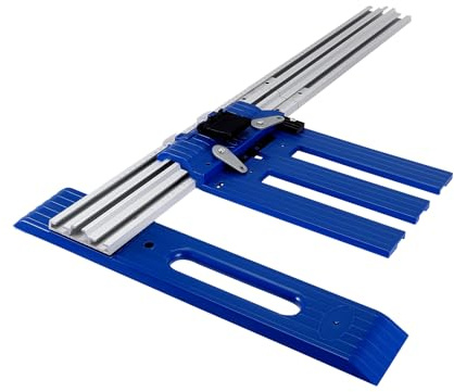 Circular Saw Guide Rail, Aluminum Alloy Circular Saw Track for Woodworking with 0-65cm Cutting Range, Multifunctional Aluminum Alloy Circular Saw Accessory for Precise and Straight Cuts