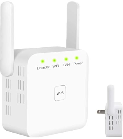 Lumenvira WeXtend Pro 5G WiFi Extender, Plug-and-Play Indoor Signal Booster (White)