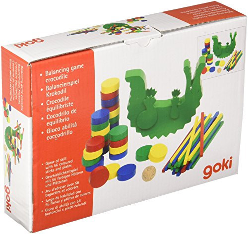 Goki 56966 - Stapel- und Balancierspiel - Krokodil
