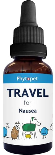 Phytopet Travel, Cat and Dog Anxiety Relief, Easy to Use Herbal Supplements for Dog Travel Sickness and Nerves, 30ml - 100% Herbal Phytopet Pet Supplies