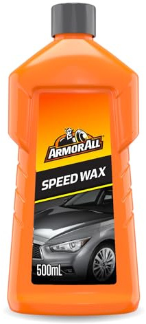 Armor All, Speed Wax 500ml, Contains Carnauba Oil For a Shiny Finish | Restores and Protects your Car Removes Dirt Between Washes, Ideal for Car & Motorcycle Detailing, Made in the UK