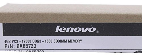 Lenovo 0A65723 Memoria RAM, 4 GB, PC3-12800, DDR3-1600, SODIMM, Verde