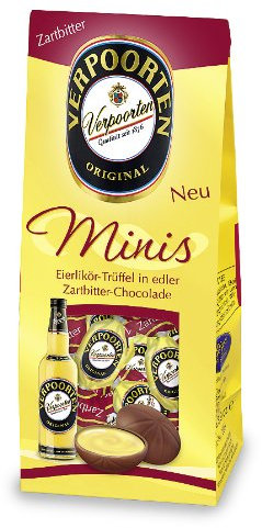 RCP Verpoorten Minis, Eierlikör-Trüffel, Zartbitter-Schokolade, Flüssige Füllung, Alkoholhaltig, Tolles Geschenk, 3 x 110 g