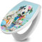 banjado Toilettendeckel mit Absenkautomatik 44,5x37cm / WC Sitz mit Absenkautomatik/Toilettensitz Duroplast mit Edelstahl Scharnieren/Klodeckel mit Absenkautomatik Motiv Bunter Dalmatiner