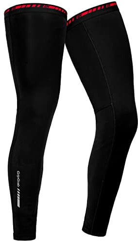 GripGrab AquaRepel Wasserabweisende Thermo Winter Fahrrad Beinlinge Rutschfeste Radsport Beinwärmer Rennrad Gravel MTB, Black, S