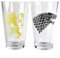 Game of Thrones Set de 2 Verres Stark & Lannister