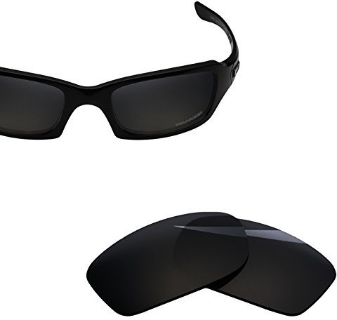 BlazerBuck Anti-salz Polarisierte Ersatzgläser für Oakley Fives Squared - Schwarz