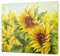 Asse da cucina in VETRO temperato – Tagliere in vetro – pezzo UNICO (60x52 cm) o DUE pezzi (30x52 cm ognuno); D06 Serie Fiori: Girasole 6