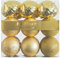 KI Store 18 pezzi Palline di Natale oro 8cm Albero di Natale Ornamenti di Decorazione infrangibilePalle per Appendere Natale Decorazioni Festival Decorazioni Natalizie