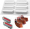 OCPO KITCHEN Silikon Backform 8 Mulden, Müsliriegel Backform Silikonform, Rechteckig Energieriegel Backform, Silikonform für Müsliriegel Muffin Schokolade Brownie Käsekuchen Cornbrot