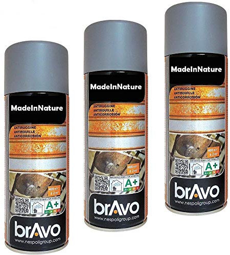 MadeInNature Spray, gegen Rost, Grau, 3 Stück, 400 ml