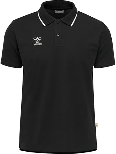 hummel Move Poloshirt Schwarzweiss, 3XL Unisex