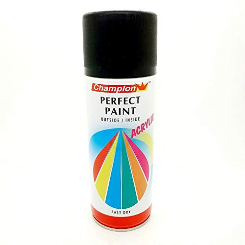 Black Mat Spray Paint Aerosol Auto Car Primer Matt Gloss Metallic Wood Metal Plastic