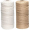 2er Baumwollschnur Set,ilauke 3mm x 200m Baumwollgarn Makramee für Anfänger,Natürliches Makramee Schnur für DIY zum Weben Dekoration,Wandbehäng,Pflanzenaufhänger,Farbe: Braun+Beige