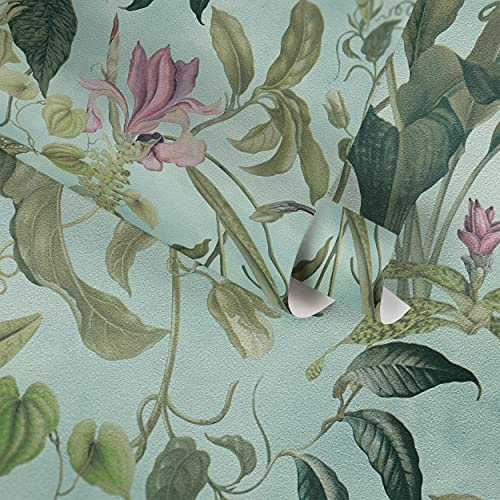 Michalsky Living Dschungeltapete Change is good tropische Tapete Fantastic Flora Vliestapete türkis grün rosa matt fein strukturiert 379882