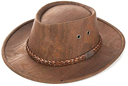 Cowboyhut aus Korkstoff | Hut Kork Stoff | Korkhut Melone | braun | Naturkork | 100% Vegan | Natur Kork