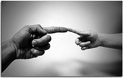 Align Leinwanddrucke Finger Index Poster Wandkunst für Zuhause 1 Stück Dekorationen ungerahmt 91,4 x 61 cm