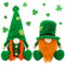 St. Patricks Day Dekorationen Zwerg Plüsch Home Tisch Ornament Dekor Grün Irish Faceless St. Patricks Day Zwerg für St. Patricks Day Geschenke Gesichtslos Zwerg Schwedisch Tomte Kobold (Rose Red)