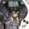 Meadowlark XL Premium Hängematte Hund Autositzbezug Rücksitz, Hundeabdeckung Autositzschutz, rutschfest, wasserabweisend, Haustier-Autositzbezug für Hunde mit Sicherheitsgurt und 2 Kopfstützenbezügen