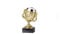 eberin · Fussball Kinder-Pokal, Fußballtrophäe Funny-Cup, Gold, mit Wunschtext, Größe 12 cm