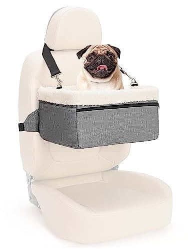 UNICITII Hunde-Autositz für kleine Hunde, Erhöhter Hundesitz für Hunde Welpenautositz Hundeaussicht, Haustierautositz für Vorder- und Rücksitz