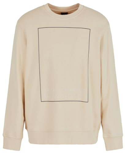 Armani Exchange Men's Milano Edition Pullover Crewneck Sweatshirt, Fog, XXL