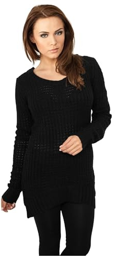 Urban Classics Damen Ladies Long Wideneck Sweater