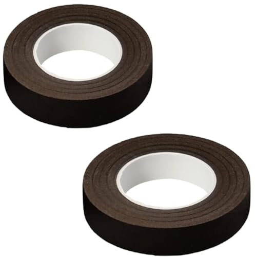 YANGWEN Florales Klebeband,2 Stück Blumenklebeband,Selbstklebendes Floristenband Grün,Klebeband Gartenband Stem Tape Kreppband Blumendraht Dekoration für Bouquet Blumen DIY Kunsthandwerk(Braun)