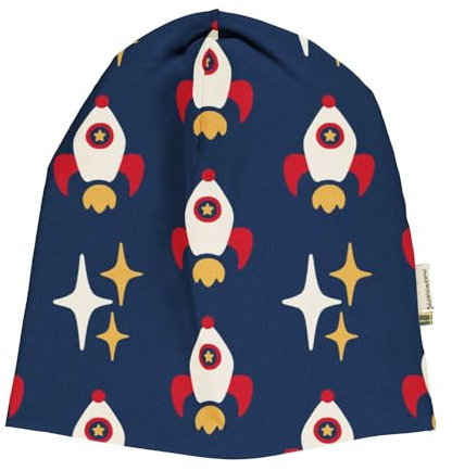 Maxomorra Kinder Beanie Mütze Raumschiff Hat Sweat Rocket (52-54)